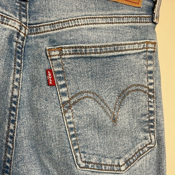 Levi Strauss & Co Women’s “Wedgie Straight” High Rise Patchwork Jeans Size 27 - Picture 8 of 14